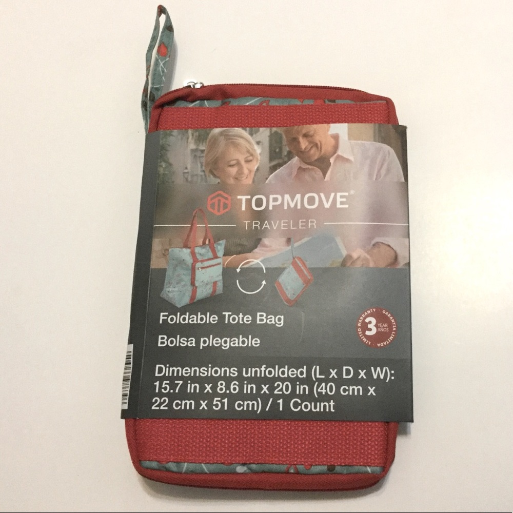Top move Traveler Foldable Tote Bag